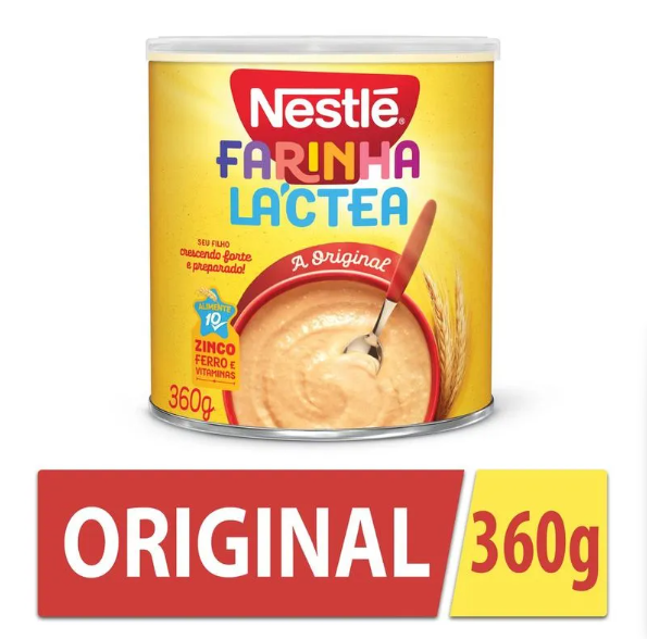 Nestle Farinha Lactea 360g - Instant Cereal of Wheat with Milk 16.9oz
