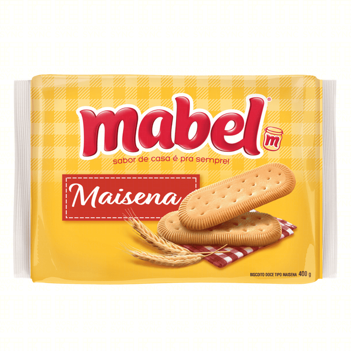 Mabel Biscoito de Maisena 400g -  Starch Biscuit 14.1oz