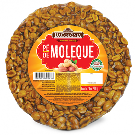 DaColonia Pe de Moleque 200g - Peanut Brittle 7.05oz - Hi Brazil Market