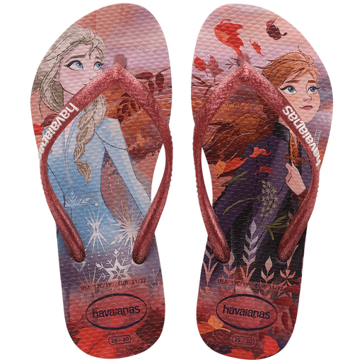 Havaianas Kids Slim Sandal Flip Flops Frozen - Hi Brazil Market