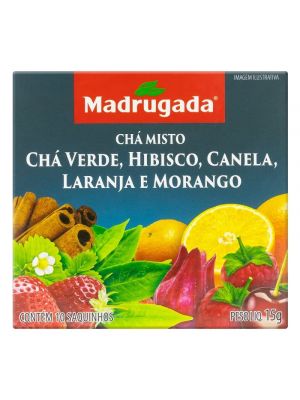 Madrugada Cha Misto 10 bags 15g - Mixed Tea 0.53oz - Hi Brazil Market