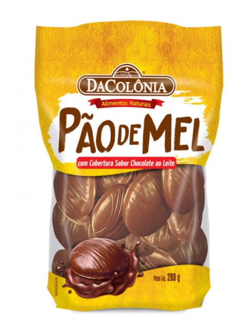 DaColonia Pao de Mel Com Cobertura de Chocolate 170g - Honey Bread With Chocolate Topping 5.99 oz - Hi Brazil Market