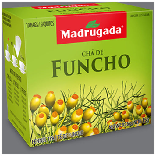 Madrugada Fennel Tea 0.35oz 10 bags - Cha de Funcho 15g - Hi Brazil Market