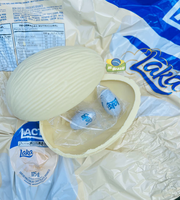 Lacta Ovo de Pascoa Laka 175g - Easter Egg Laka White Chocolate