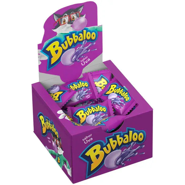 Bubbaloo Chiclete de Bola Uva Caixa
