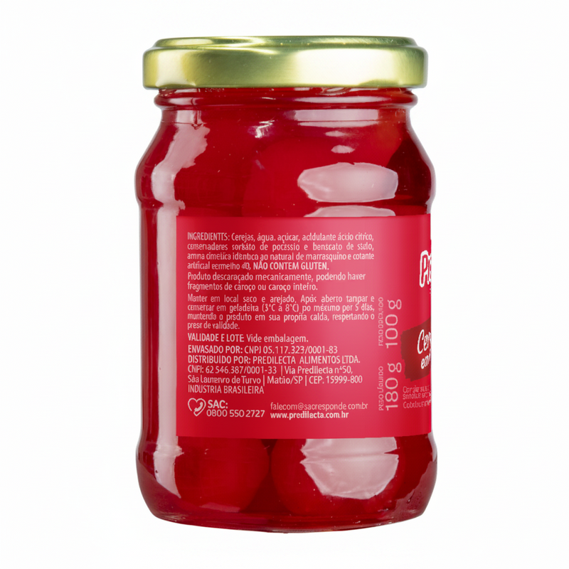 Predilecta Cerejas em Calda 180g