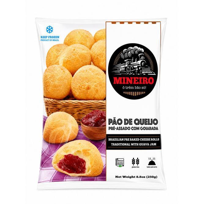 Mineiro Pao de Queijo Recheado com Goiabada 390g