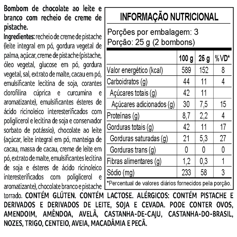 Cacau Show Petit Deli Pistache 78g