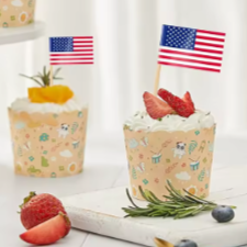 Estados Unidos Bandeirinha Pequena para Decoracao com Palito