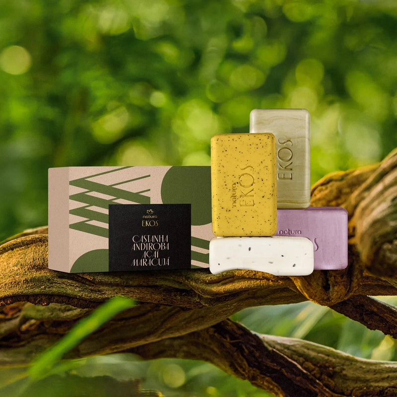 Natura Ekos Bar Soap 4 units Acai, Andiroba, Passion Fruit and Brazil Nut