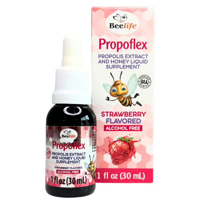 BeeLife Propoflex Extrato de Propolis Morango 30ml - Propolis Extract Strawberry flavored