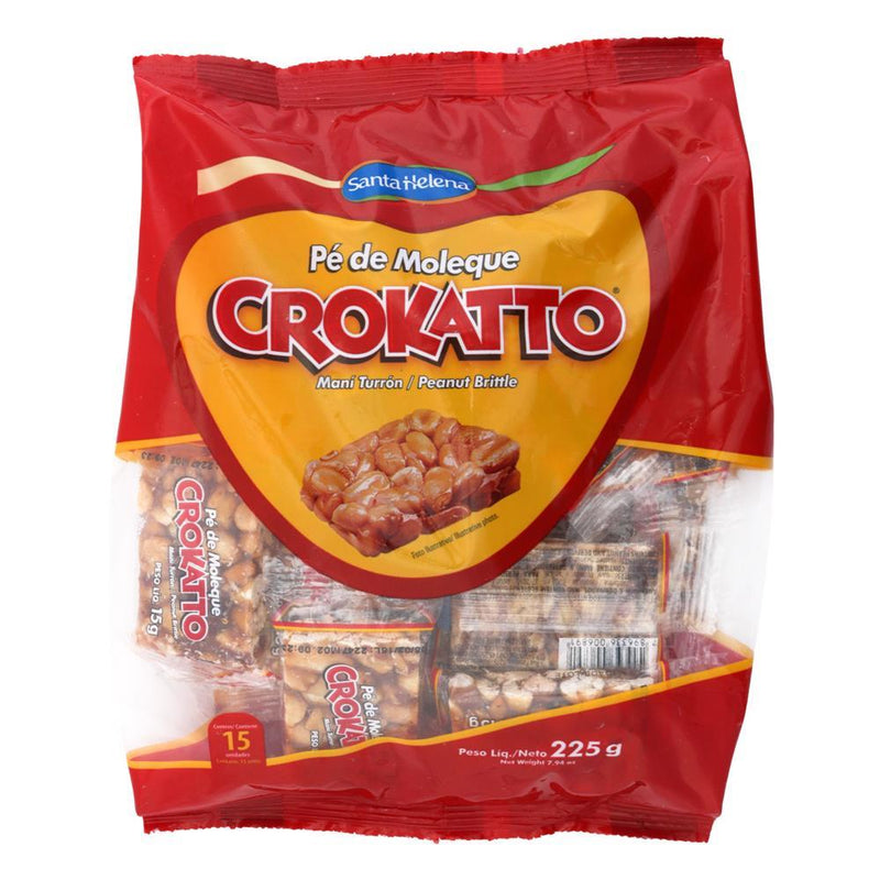 Santa Helena Pe de Moleque Crocante  225g - 15 unidades de 15g cada