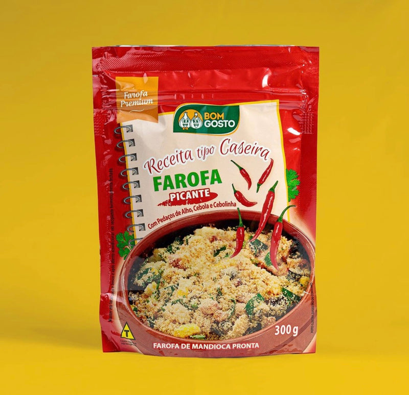 Bom Gosto Farofa de Mandioca Picante 300g