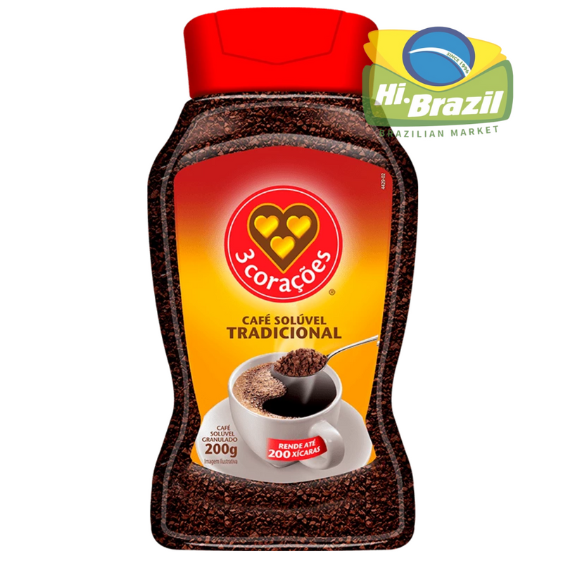 3 Coracoes Instant Coffee 200g