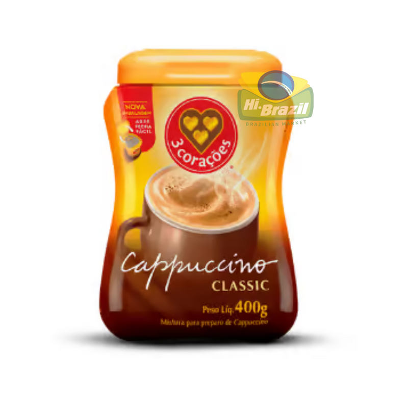 3 Coracoes Mistura para Cappuccino Classico 400g
