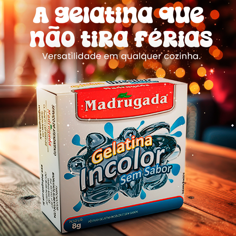 Madrugada Colorless Flavorless Gelatin 8g