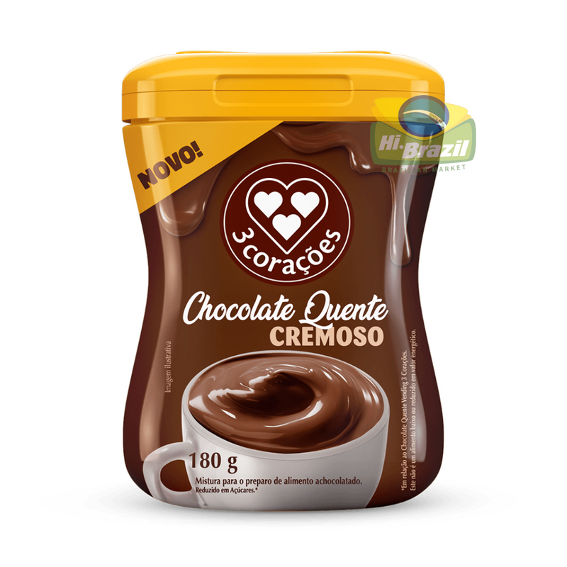 3 Coracoes Chocolate Quente Cremoso 180g