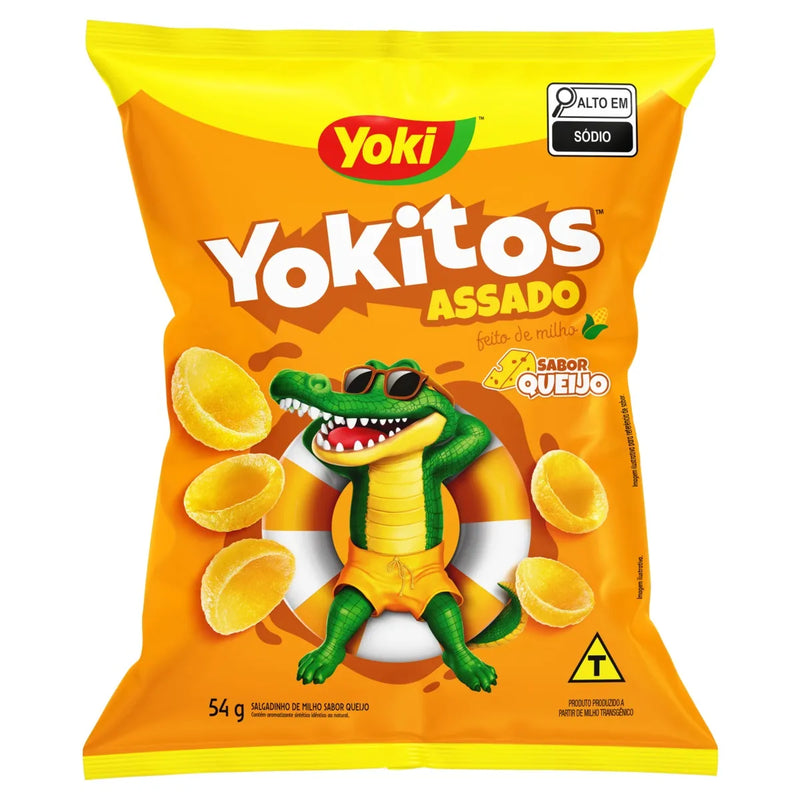 Yokitos Salgadinho de Conchinha sabor Queijo 54g