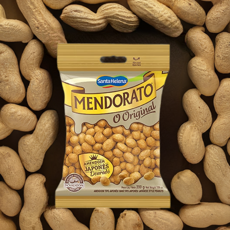 Santa Helena Mendorato Original Amendoim Japones Dourado