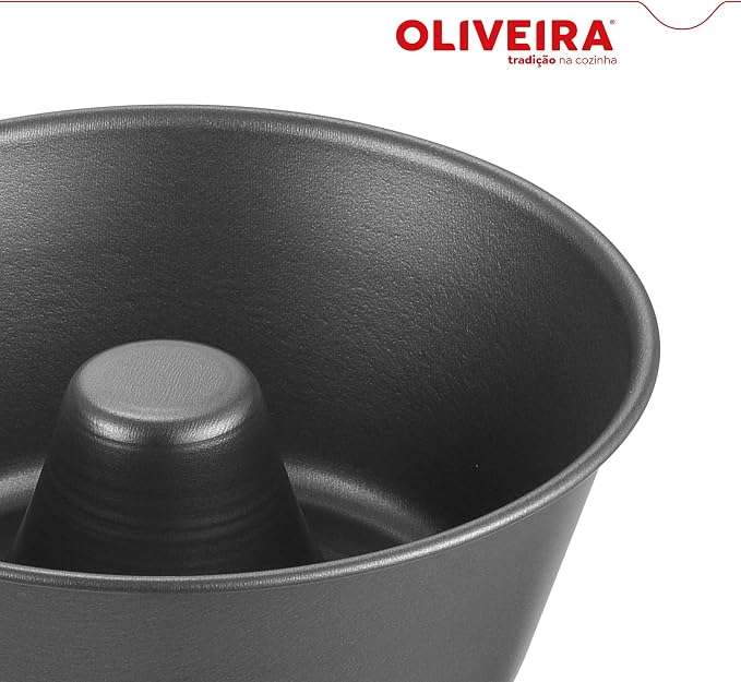 Oliveira Forma Pudim Antiaderente com furo no meio N22
