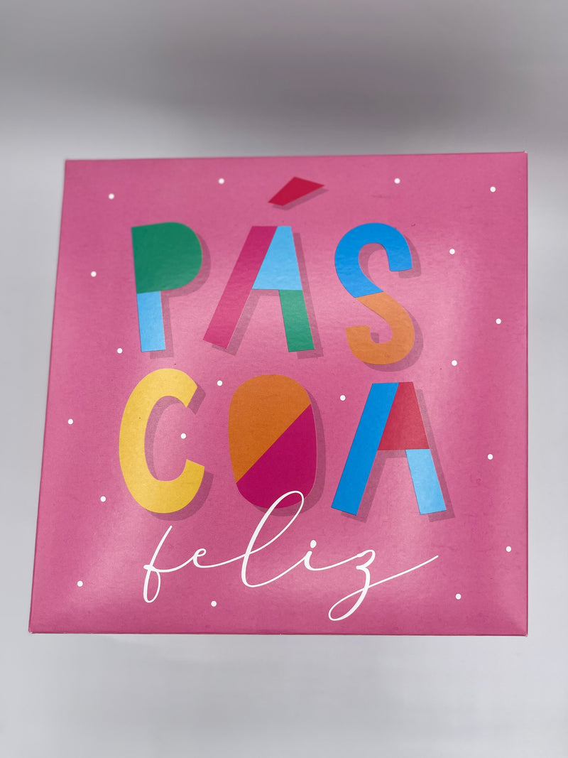 Cesta Pascoa Caixa Surpresa Menina Lacta Ao leite Com Ursinho