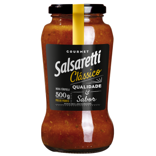Salsaretti Molho Tomate Pronto Gourmet Classico 500g