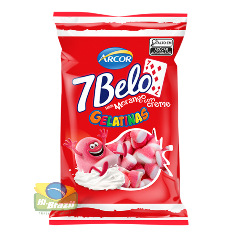 7 Belo Gelatinas Morango com Creme 70g