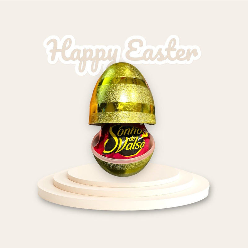Pascoa Ovo Plastico Colorido com Sonho de Valsa 1 unid