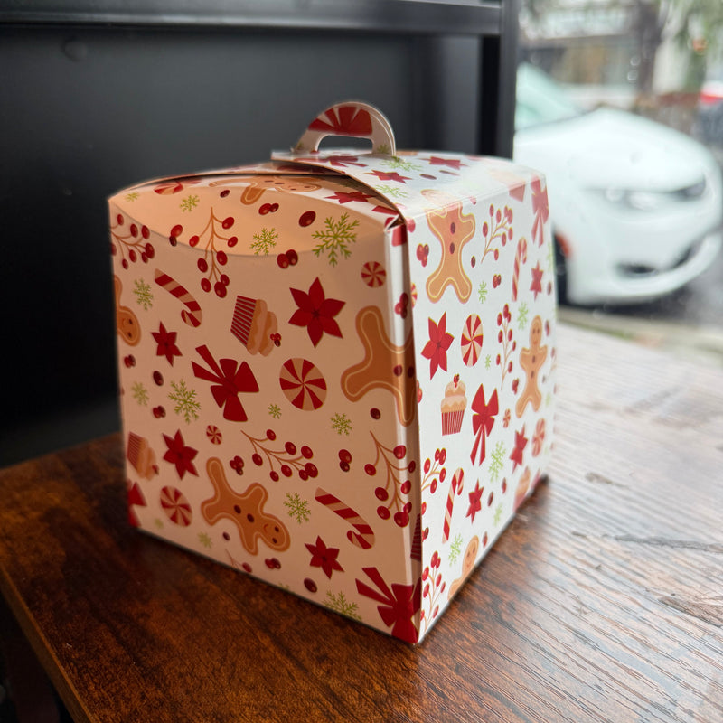 Embalagem Natal Caixa Mini Panetone Coockies