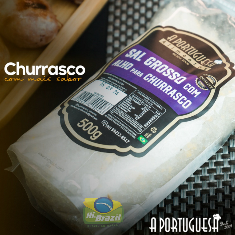 A Portuguesa Sal Grosso com Alho 500g