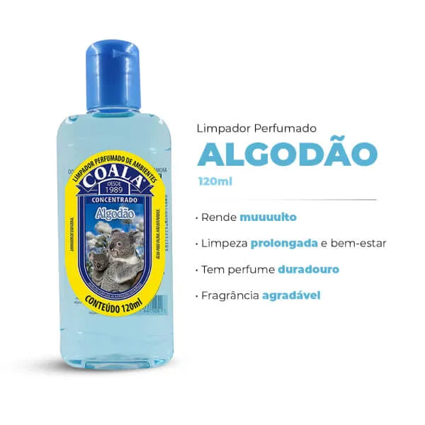 Coala Algodao Limpador Perfumado Concentrado 120ml