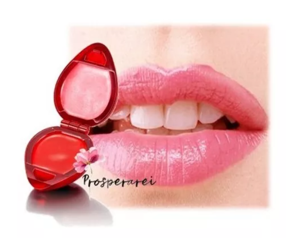 Batom Brilho Labial Formato De Morango Cremosinho