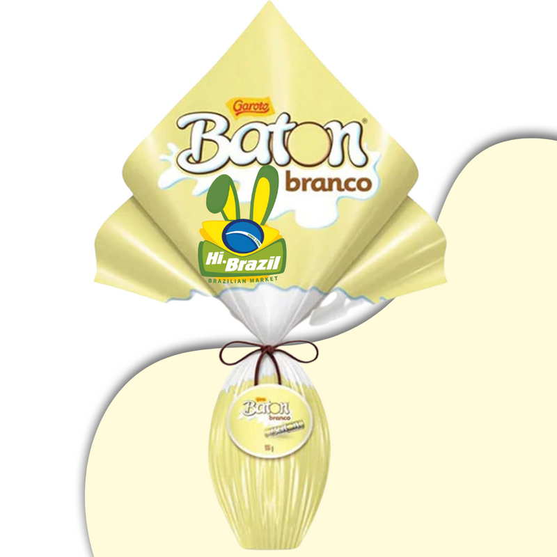 Garoto Ovo de Pascoa Baton Chocolate Branco 186g