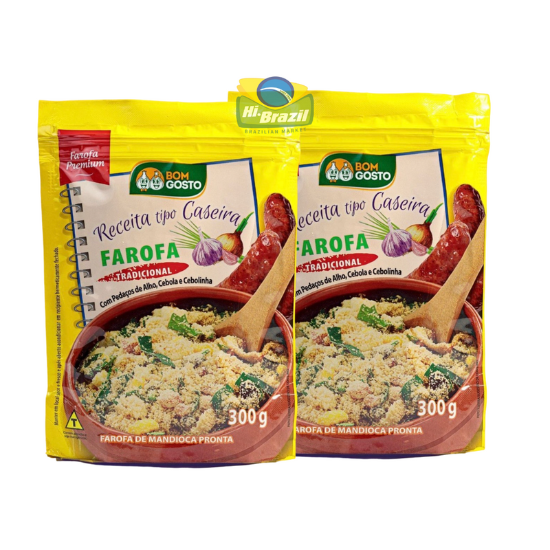 2 unidades - Bom Gosto Farofa de Mandioca Tradicional 300g