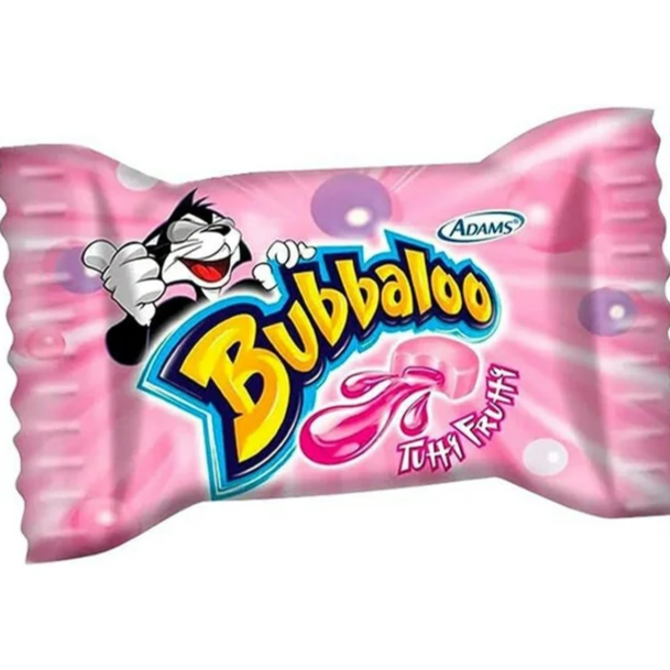 Bubbaloo Chiclete de Bola Tutti-Frutti - Gum filled with liquid flavor Tutti-Frutti