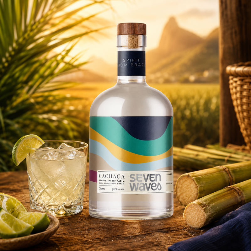 Seven Waves Cachaca Silver 750ml