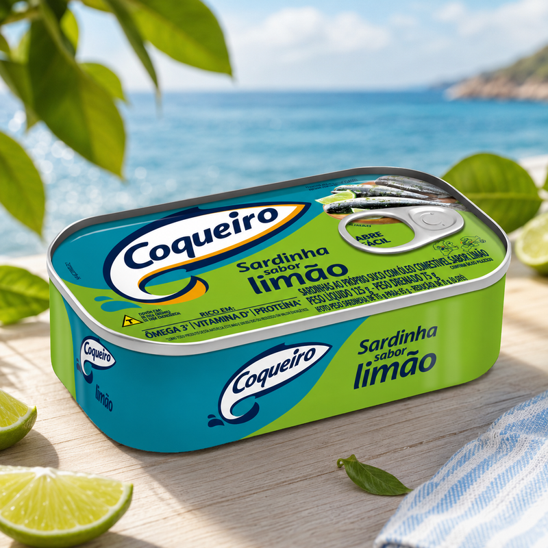 Coqueiro Sardinhas Oleo e Limao 125g