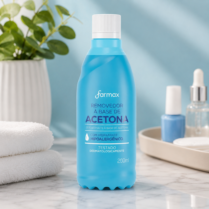 Farmax Removedor de Esmalte com Acetona 200ml