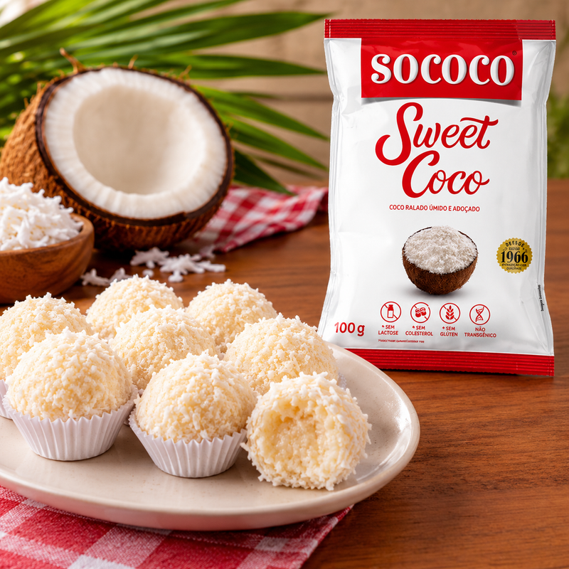 Sococo Coco Ralado Umido e adocado 100g