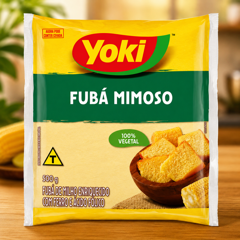 Yoki Farinha de Milho Fuba Mimoso Fino - Fine Corn Flour