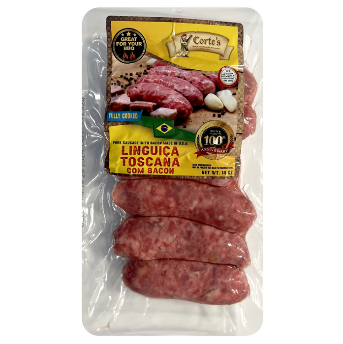 Corte's Linguica Toscana com Bacon 14oz