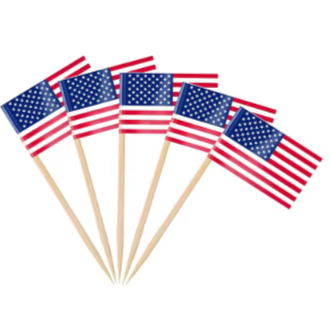Estados Unidos Bandeirinha Pequena para Decoracao com Palito