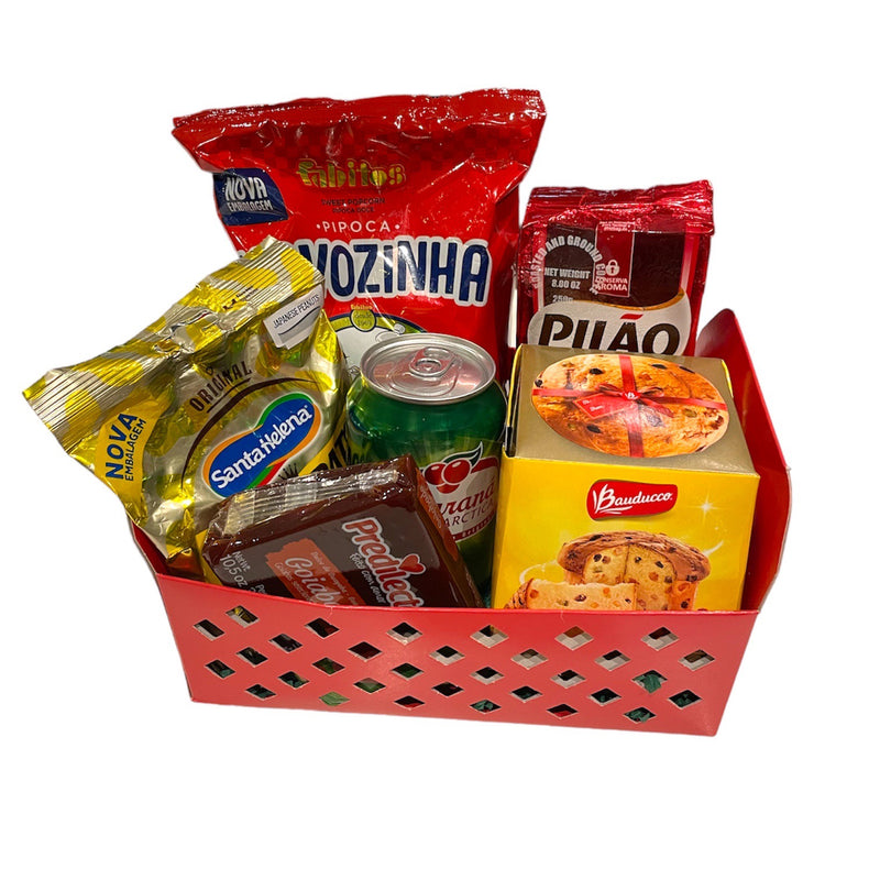 Red Crate Christmas Basket