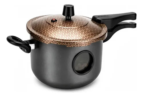 Oliveira Panela de Pressao Fechamento Externo 4.5L Antiaderente com Visor Lateral