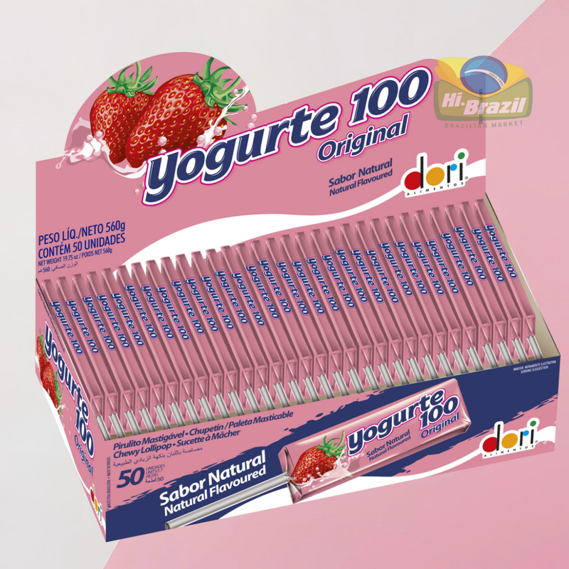 Dori Pirulito de Yogurt 100% Original Caixa com 50 unidades