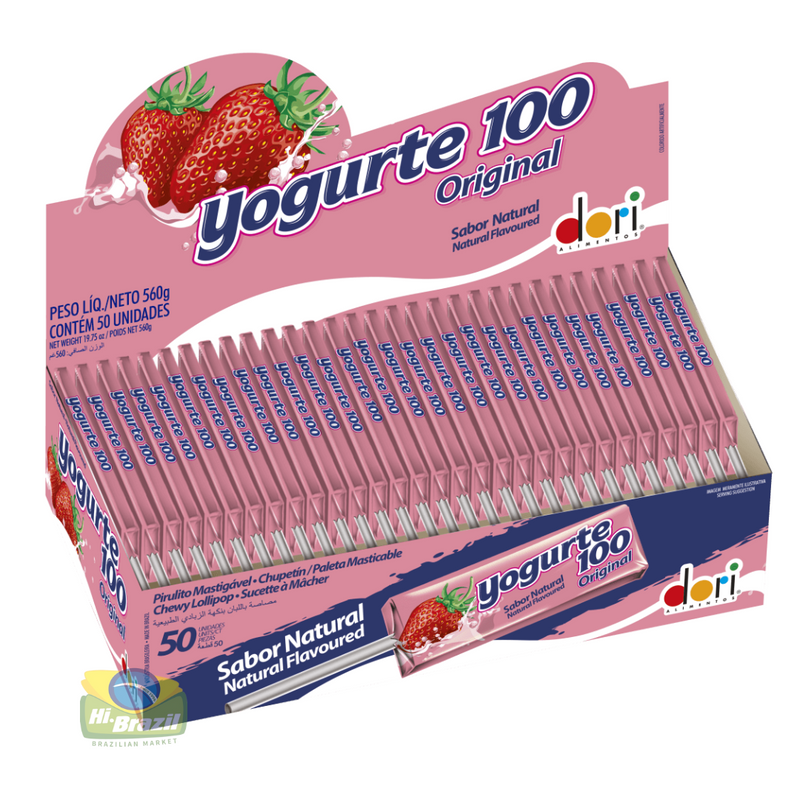 Dori Pirulito de Yogurt 100% Original Caixa com 50 unidades