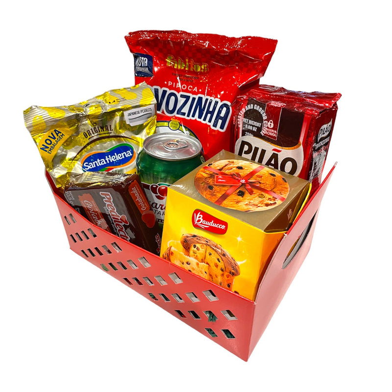 Red Crate Christmas Basket