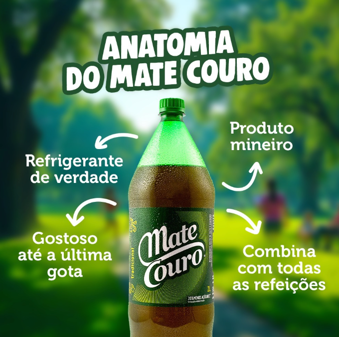 Mate Couro Refrigerante de Mate e Guarana 1.5l
