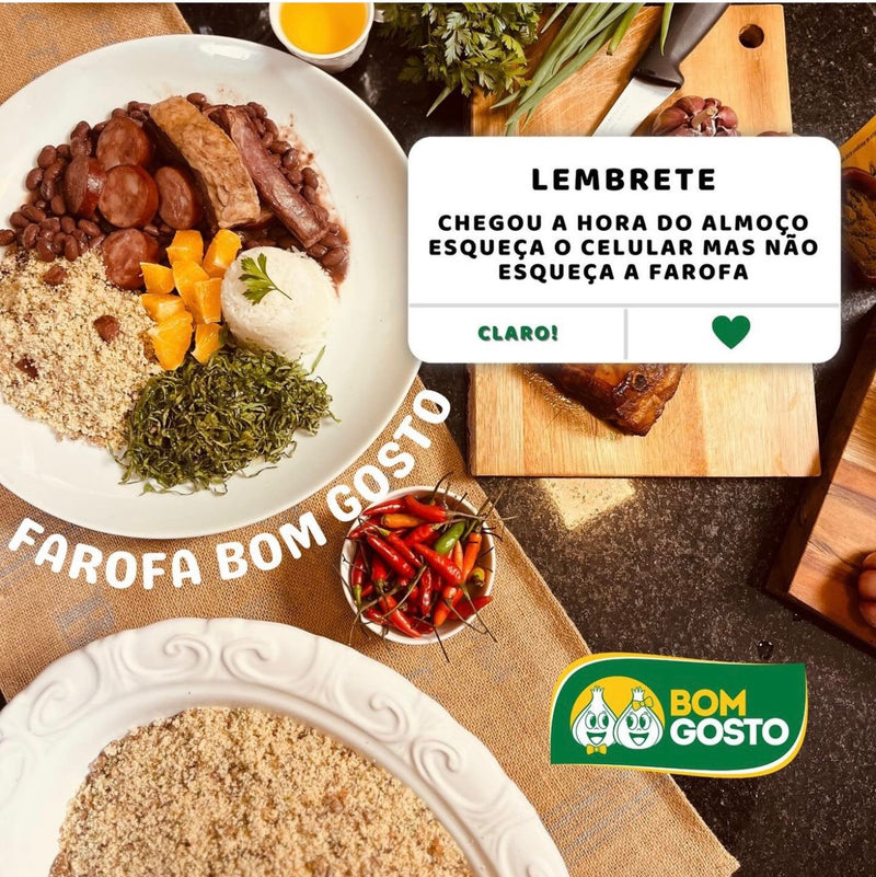 Bom Gosto Farofa de Mandioca Picante 300g