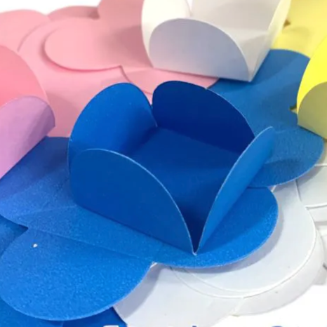 Forminha Caixinha Mini 4 Petalas